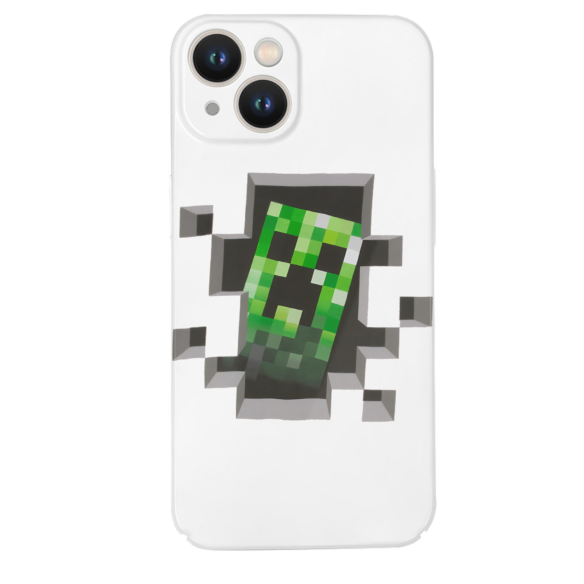 （画像用） マインクラフト ブロックの世界 Minecraft MC Block world 【iPhone 14シリーズ対応】ハードケース